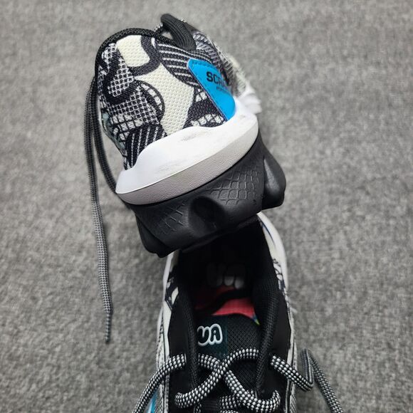 Under Armour Scramjet Shoes Youth Size 5.5Y Black White Blue Athletic Sneakers - Picture 5 of 8